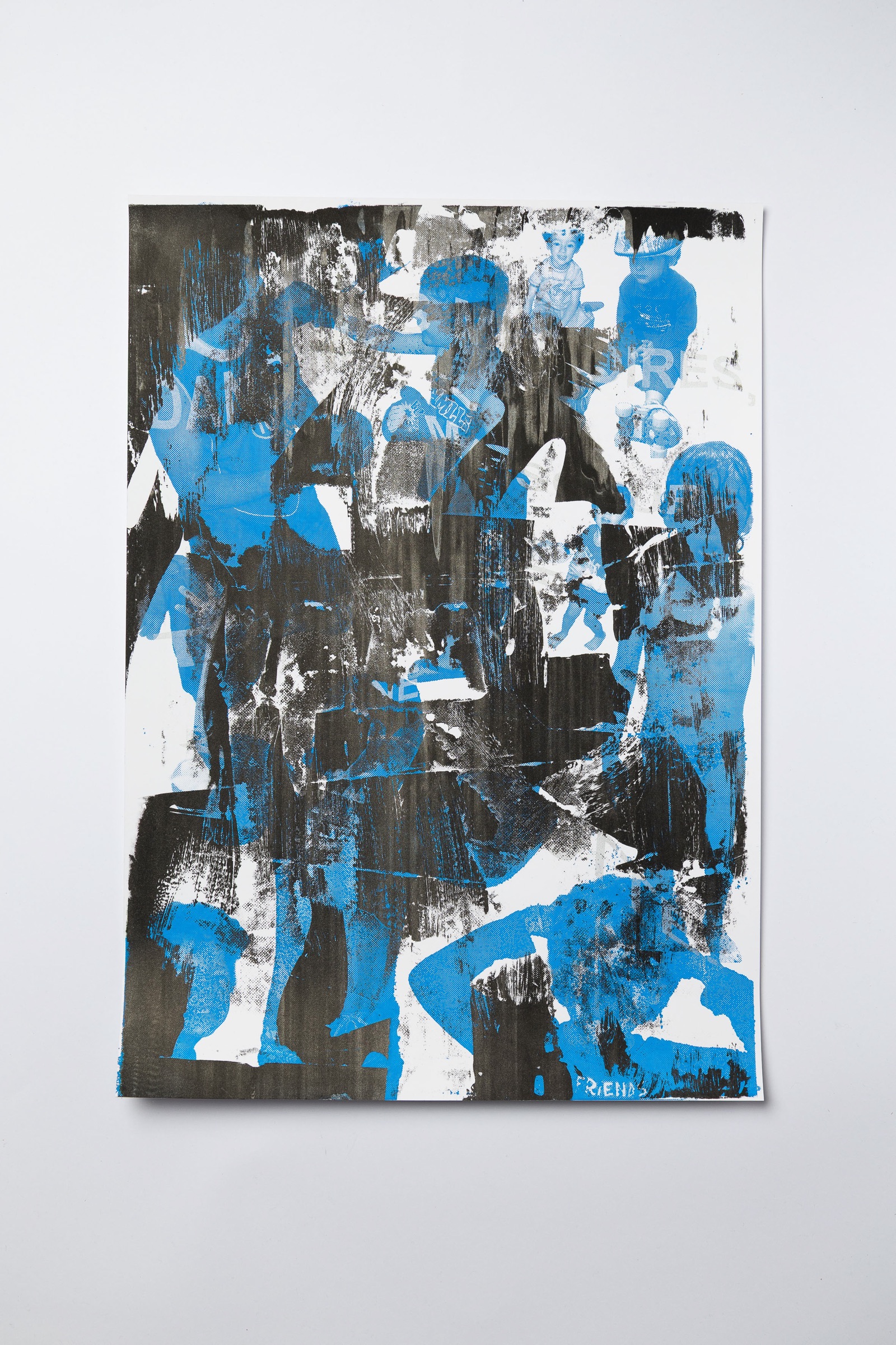 Concrete Love collective exhibition, silkscreen poster created by CEPV photography students