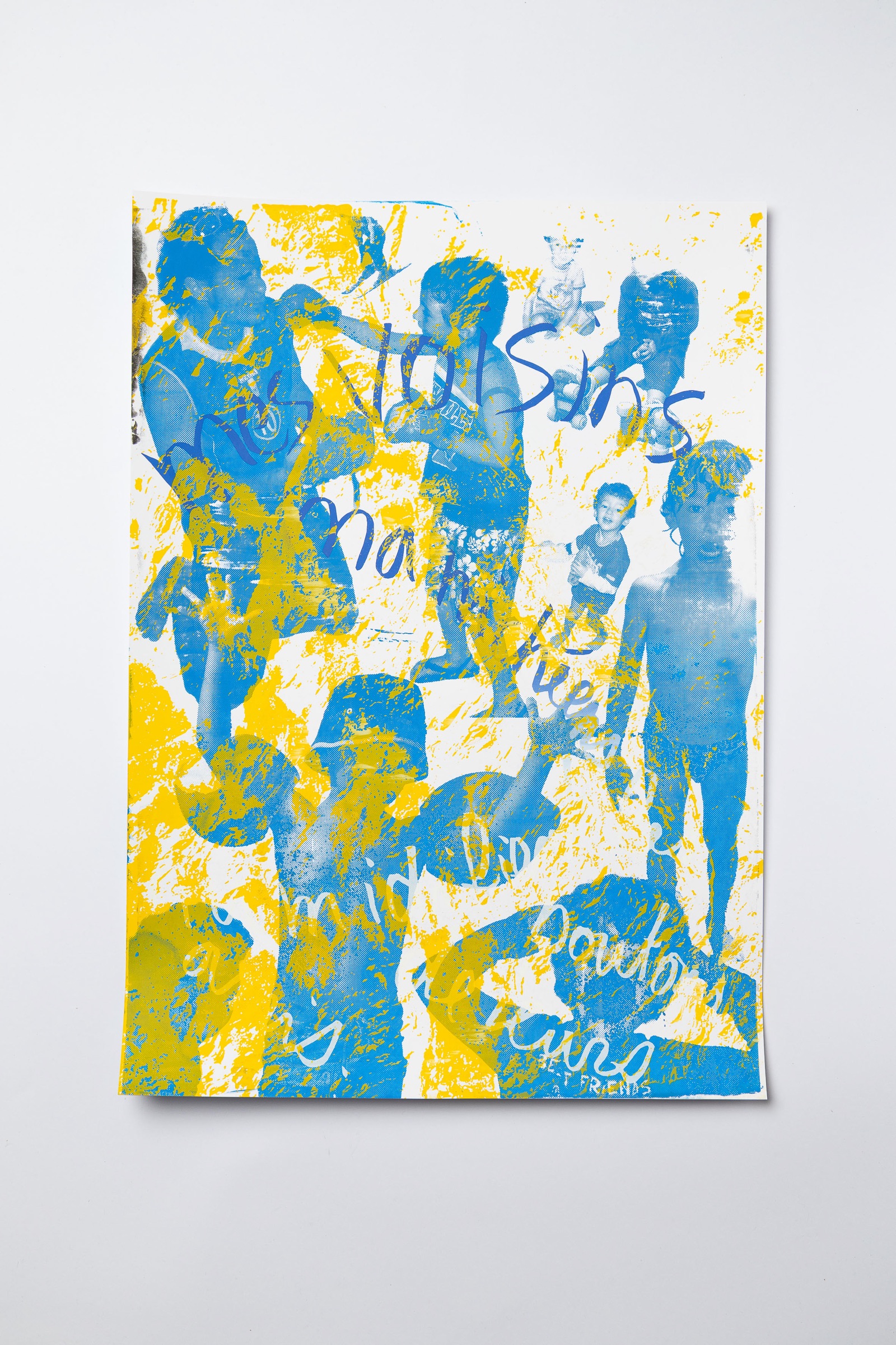 Concrete Love collective exhibition, silkscreen poster created by CEPV photography students
